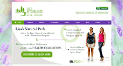 Desktop Screenshot of lisasnaturalpath.com