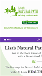 Mobile Screenshot of lisasnaturalpath.com